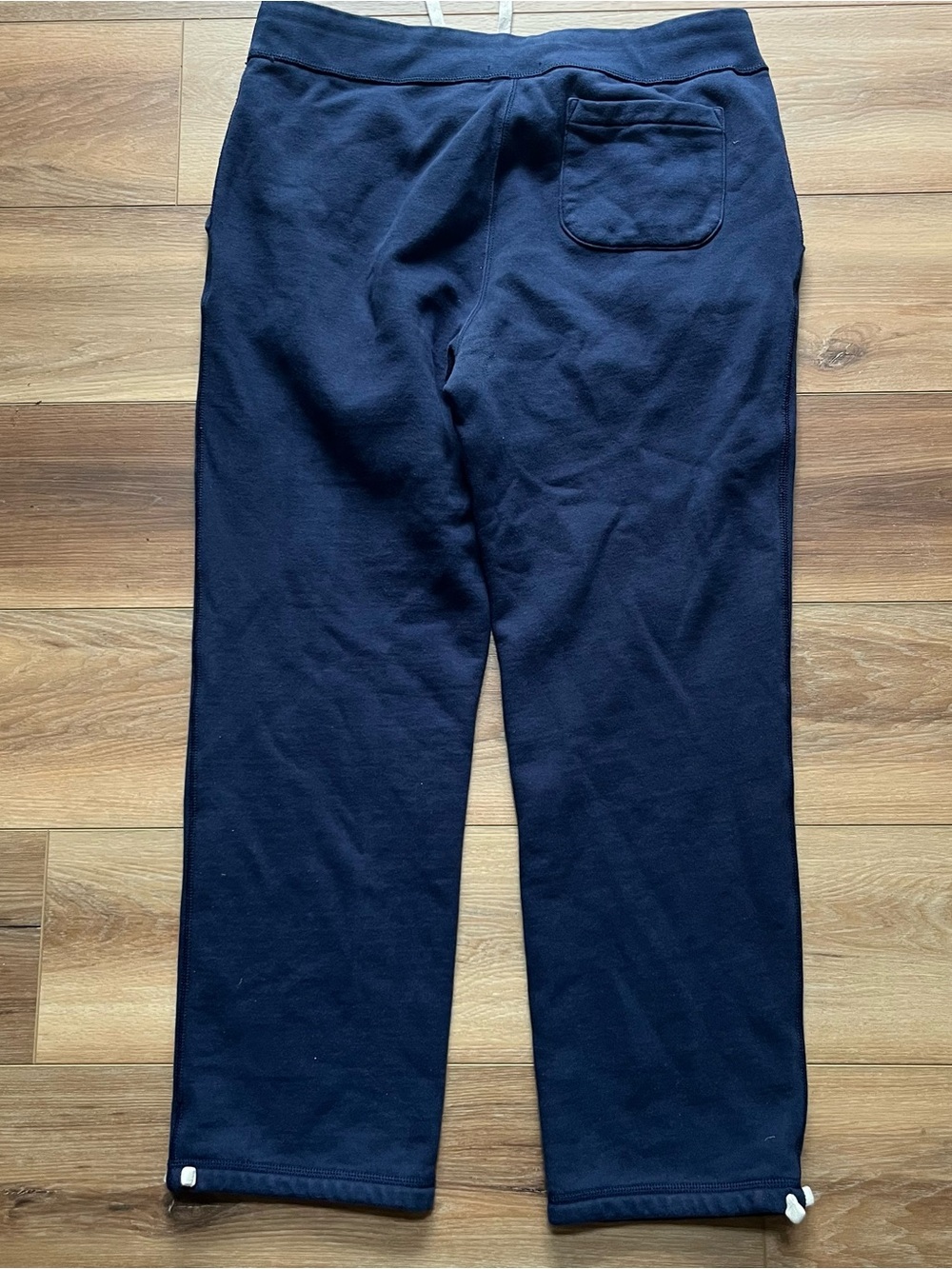 Polo Ralph Lauren navy blue yellow punny ankle tie jogger sweatpants size XL - Picture 9 of 9